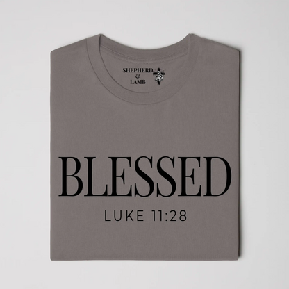 BLESSED Christian T-Shirt | Luke 11:28 Bible Verse Shirt