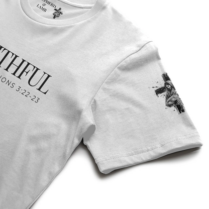 FAITHFUL Christian T-Shirt | Lamentations 3:22–23 Bible Verse Shirt