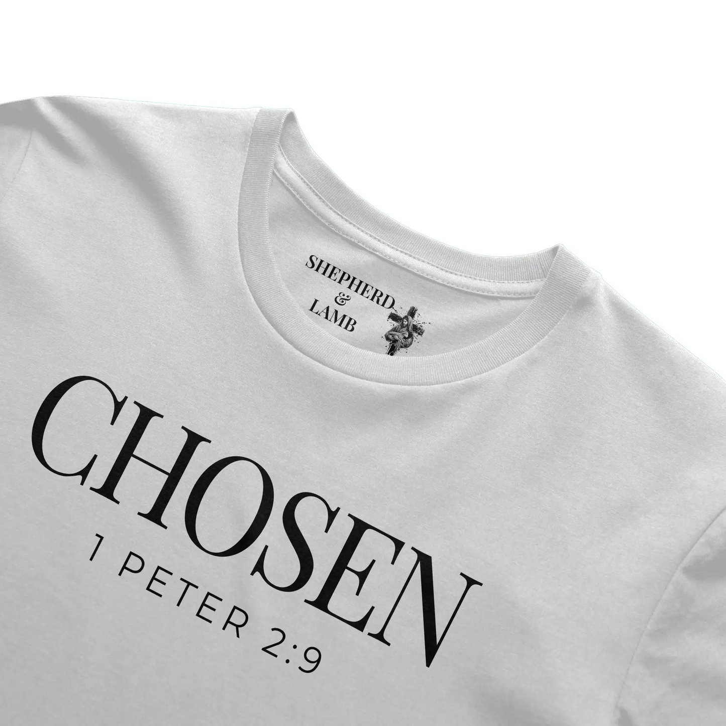 CHOSEN Christian T-Shirt | 1 Peter 2:9 Bible Verse Shirt