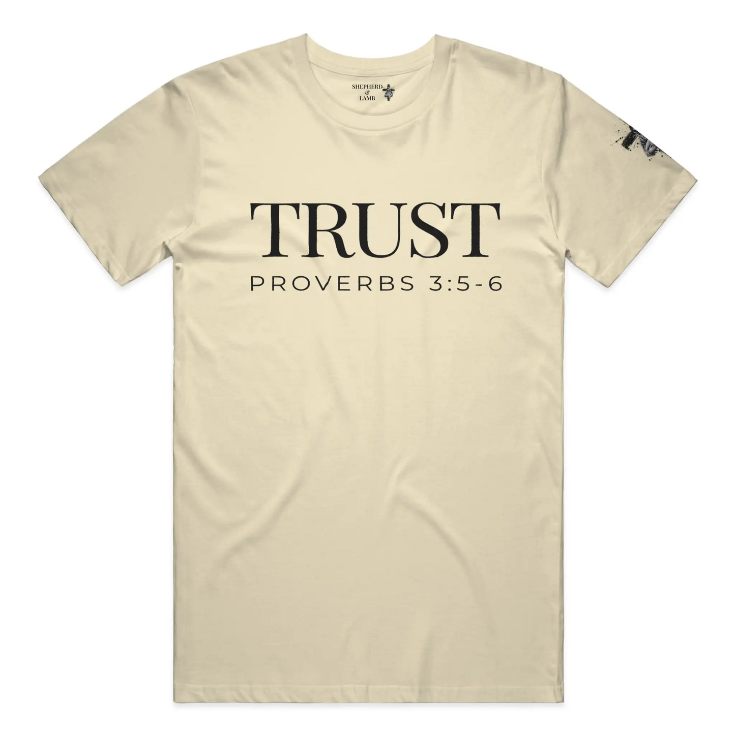 TRUST Christian T-Shirt | Proverbs 3:5–6 Bible Verse Shirt