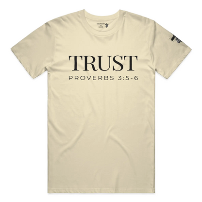TRUST Christian T-Shirt | Proverbs 3:5–6 Bible Verse Shirt