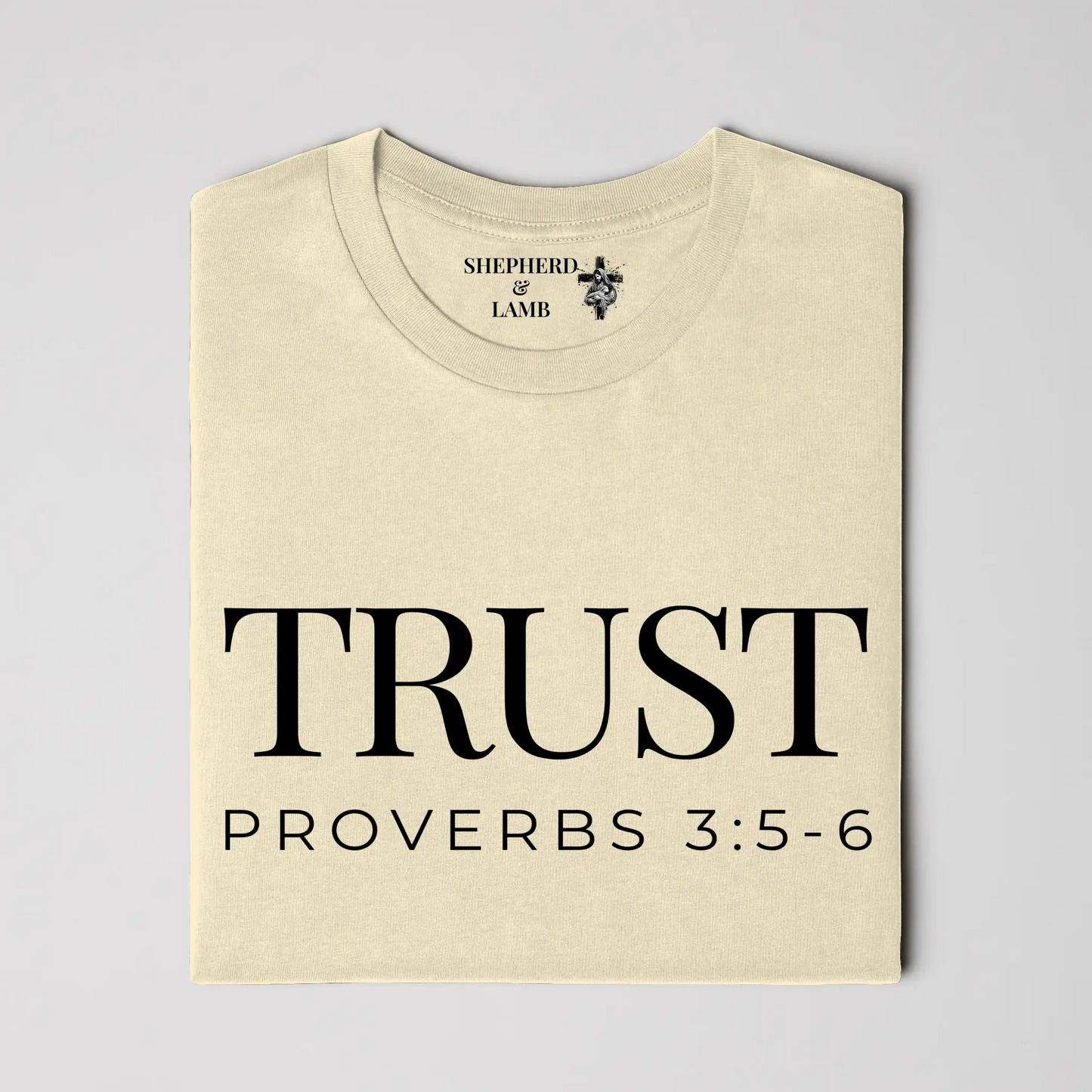 TRUST Christian T-Shirt | Proverbs 3:5–6 Bible Verse Shirt