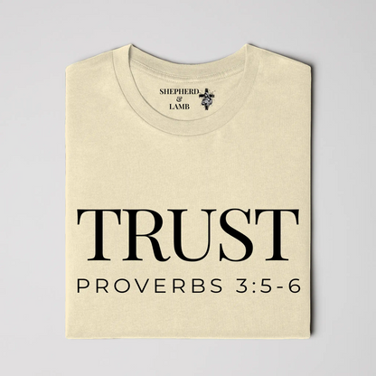TRUST Christian T-Shirt | Proverbs 3:5–6 Bible Verse Shirt