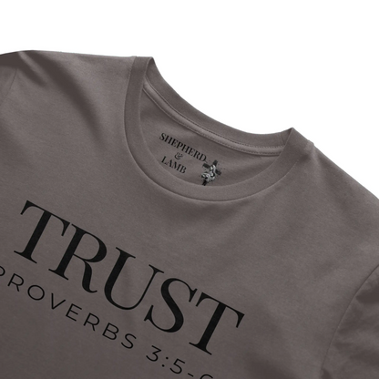 TRUST Christian T-Shirt | Proverbs 3:5–6 Bible Verse Shirt