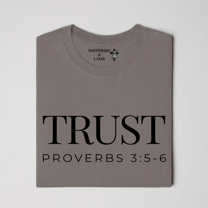 TRUST Christian T-Shirt | Proverbs 3:5–6 Bible Verse Shirt