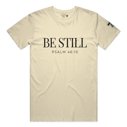 BE STILL Christian T-Shirt | Psalm 46:10 Bible Verse Shirt