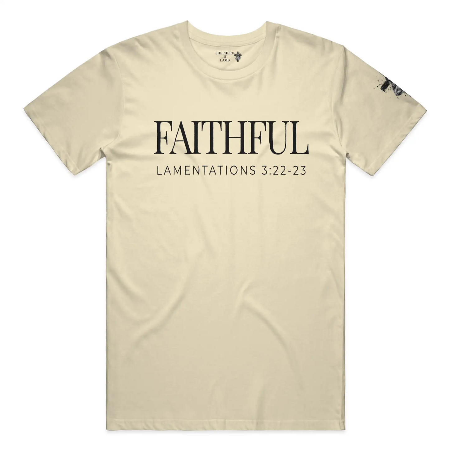 FAITHFUL Christian T-Shirt | Lamentations 3:22–23 Bible Verse Shirt