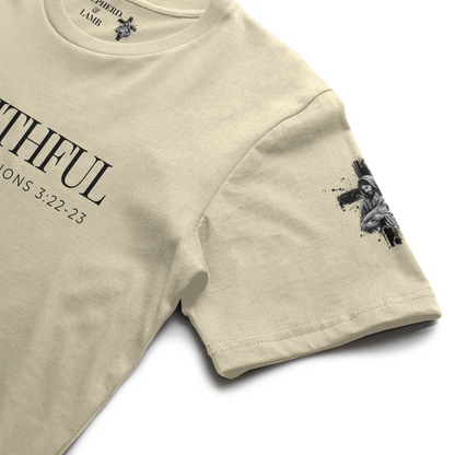 FAITHFUL Christian T-Shirt | Lamentations 3:22–23 Bible Verse Shirt