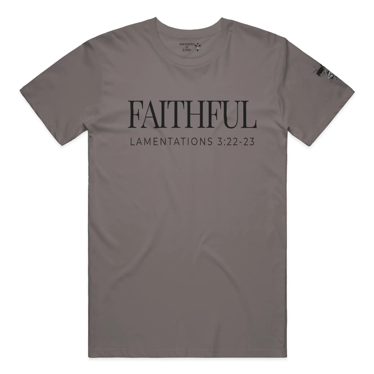 FAITHFUL Christian T-Shirt | Lamentations 3:22–23 Bible Verse Shirt