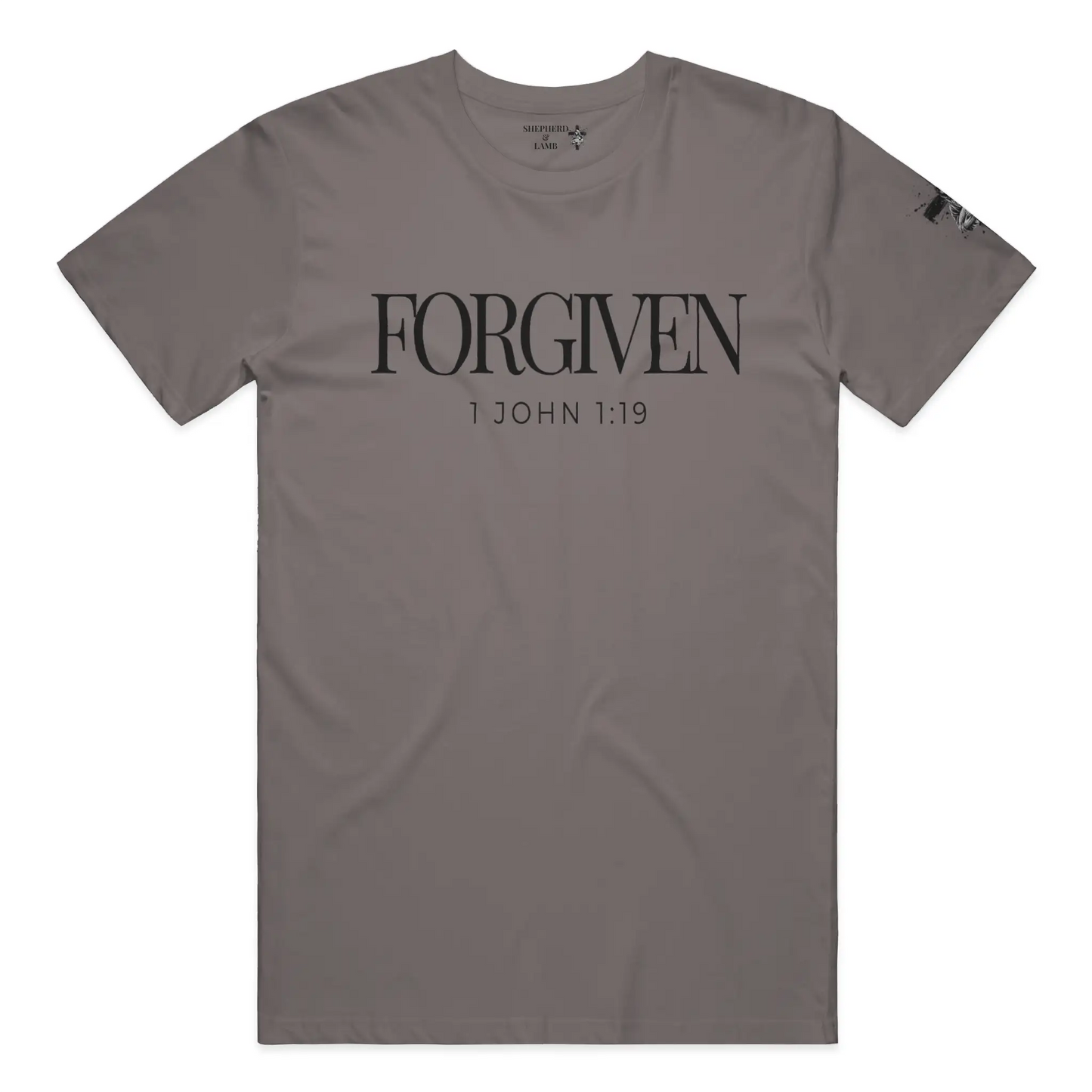 FORGIVEN Christian T-Shirt | 1 John 1:9 Bible Verse Shirt