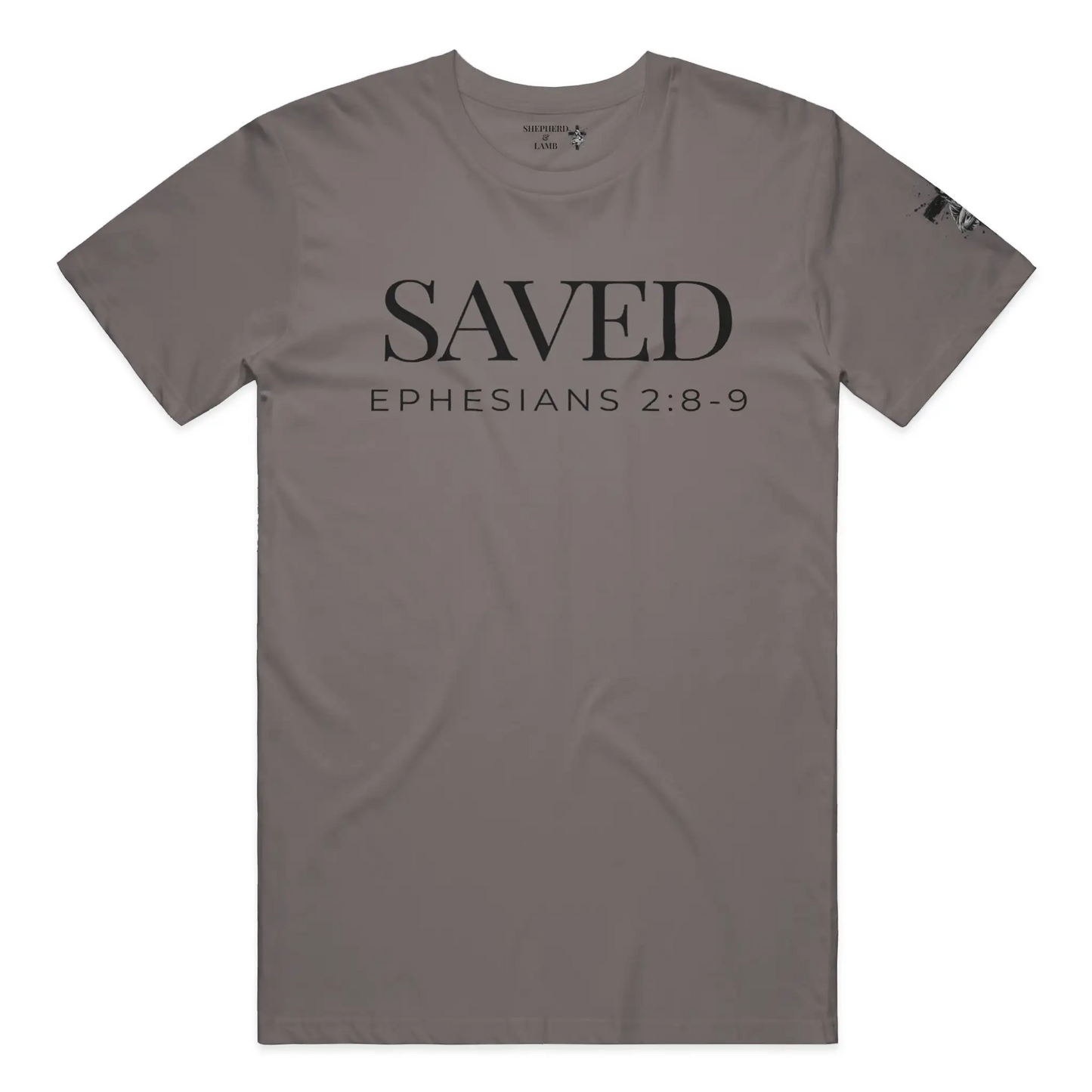 SAVED Christian T-Shirt | Ephesians 2:8–9 Bible Verse Shirt