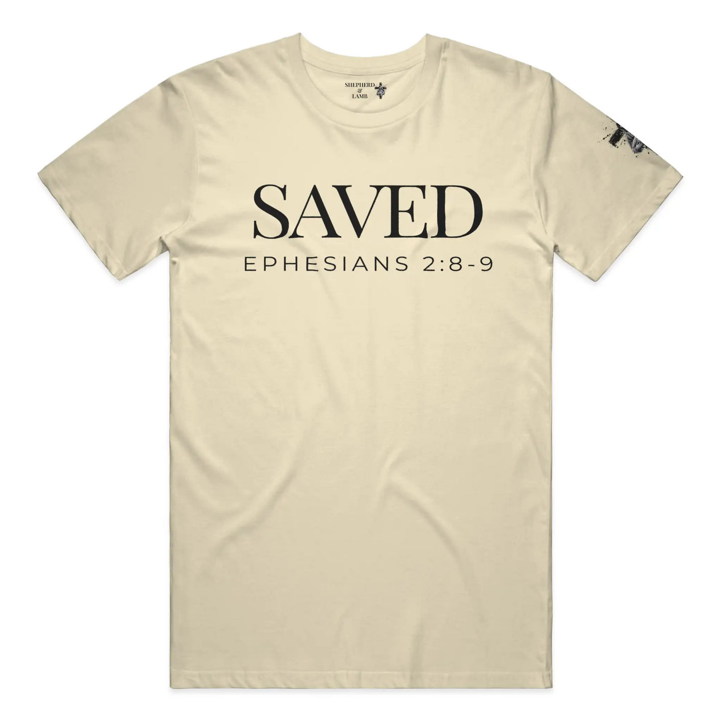 SAVED Christian T-Shirt | Ephesians 2:8–9 Bible Verse Shirt