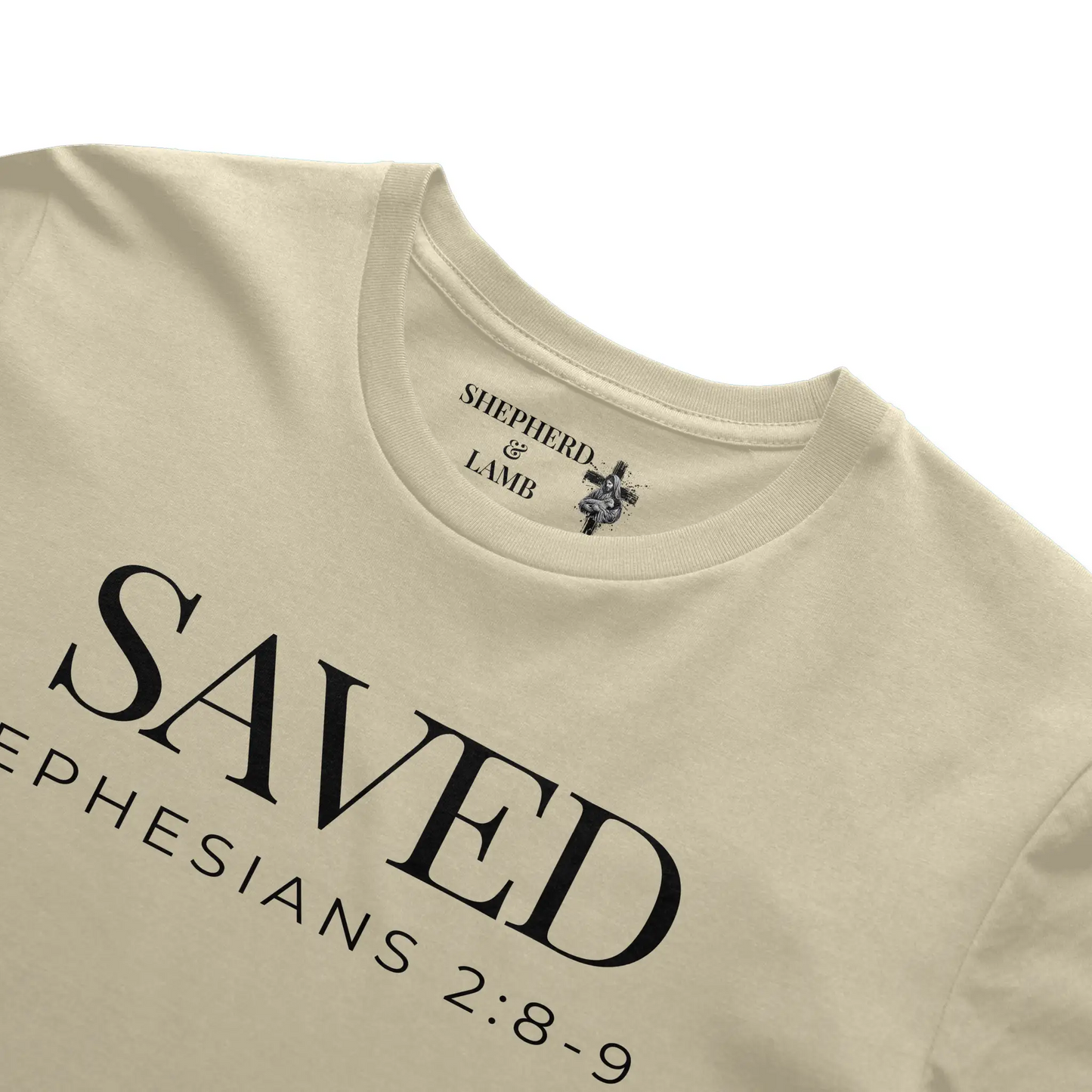 SAVED Christian T-Shirt | Ephesians 2:8–9 Bible Verse Shirt