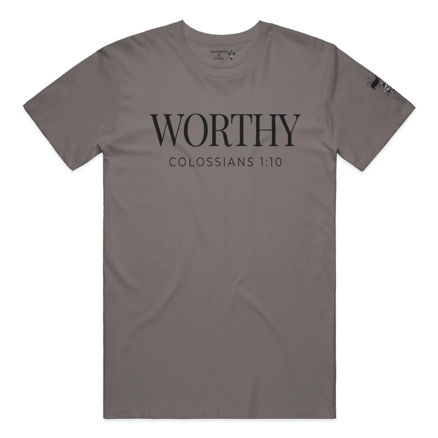 WORTHY Christian T-Shirt | Colossians 1:10 Bible Verse Shirt