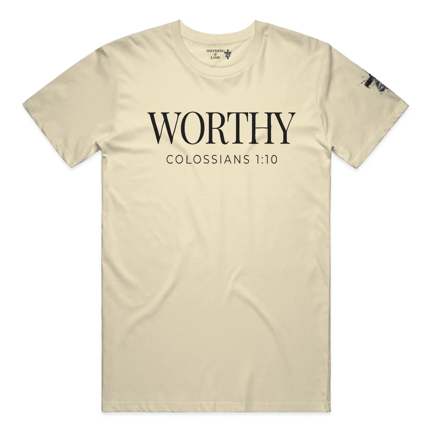 WORTHY Christian T-Shirt | Colossians 1:10 Bible Verse Shirt
