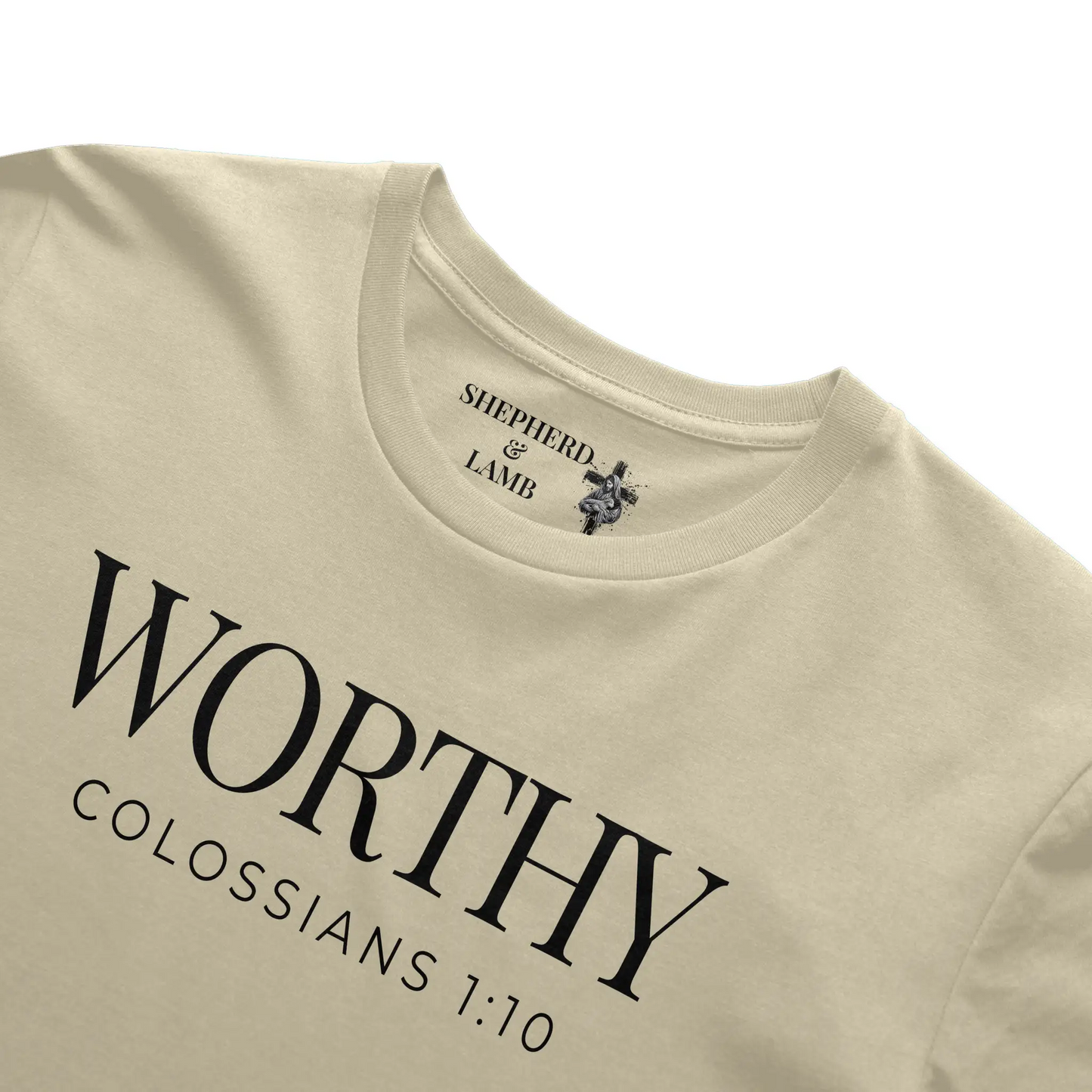 WORTHY Christian T-Shirt | Colossians 1:10 Bible Verse Shirt