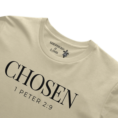 CHOSEN Christian T-Shirt | 1 Peter 2:9 Bible Verse Shirt