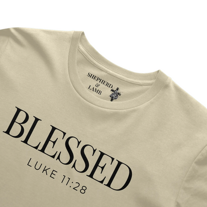 BLESSED Christian T-Shirt | Luke 11:28 Bible Verse Shirt