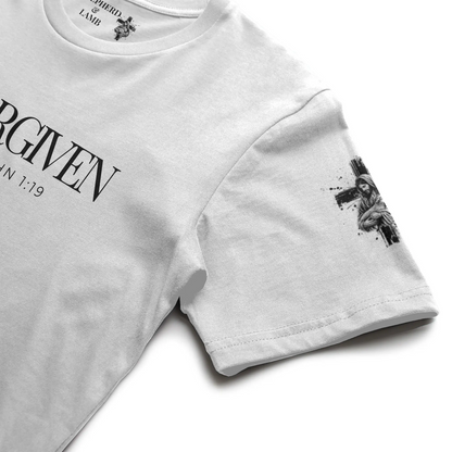 FORGIVEN Christian T-Shirt | 1 John 1:9 Bible Verse Shirt