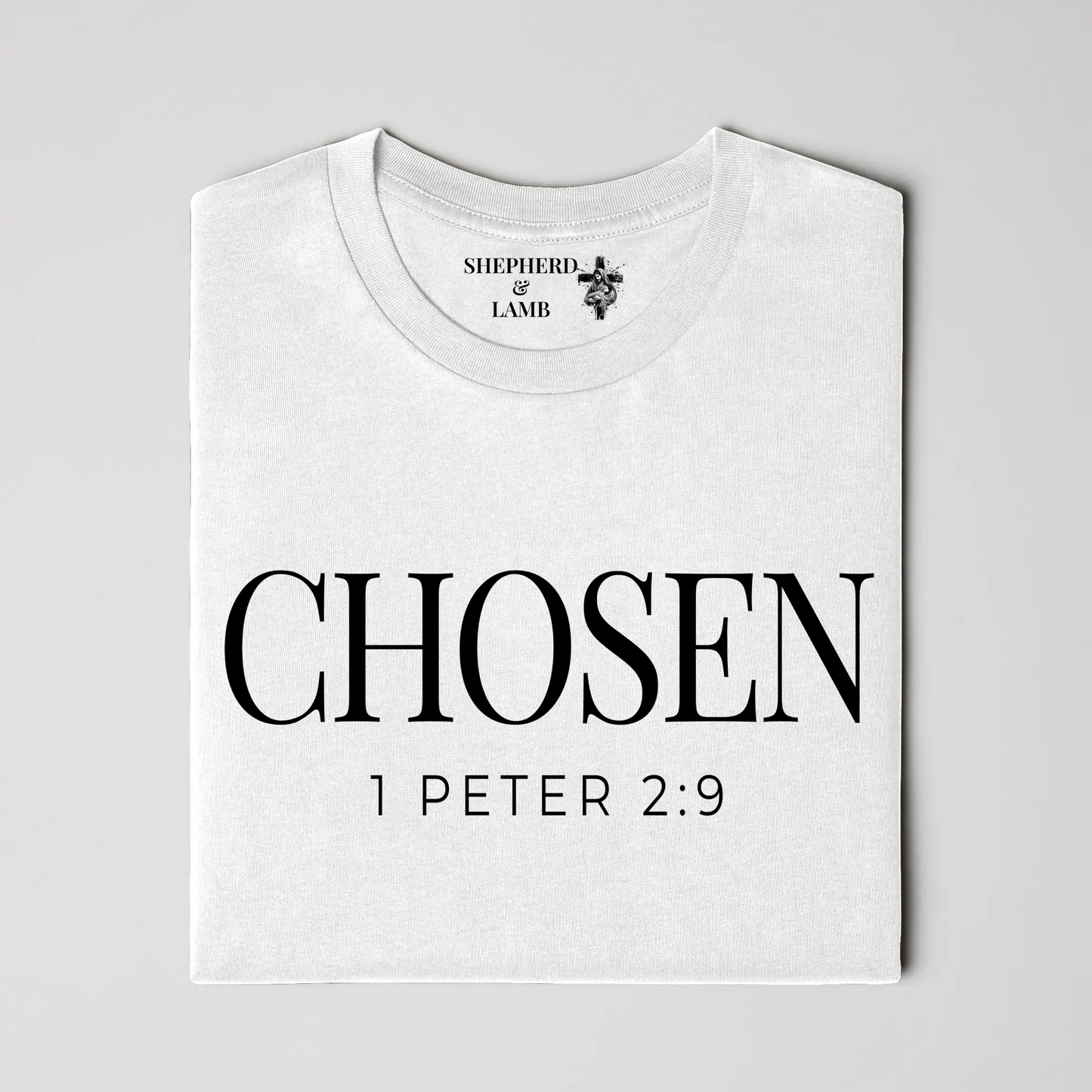 CHOSEN Christian T-Shirt | 1 Peter 2:9 Bible Verse Shirt