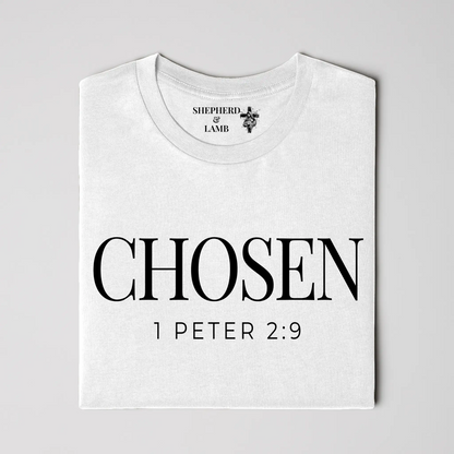 CHOSEN Christian T-Shirt | 1 Peter 2:9 Bible Verse Shirt