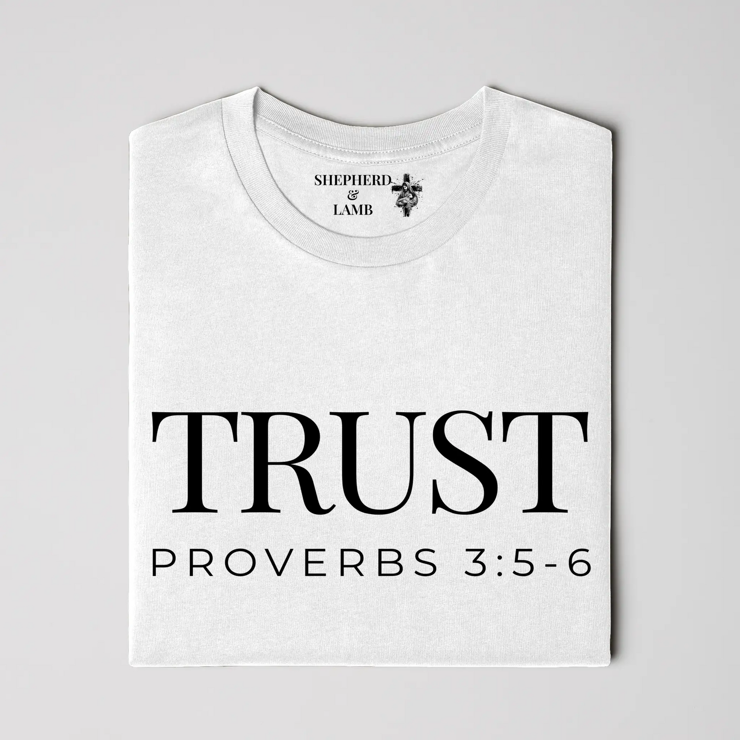 TRUST Christian T-Shirt | Proverbs 3:5–6 Bible Verse Shirt