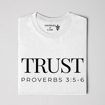 TRUST Christian T-Shirt | Proverbs 3:5–6 Bible Verse Shirt