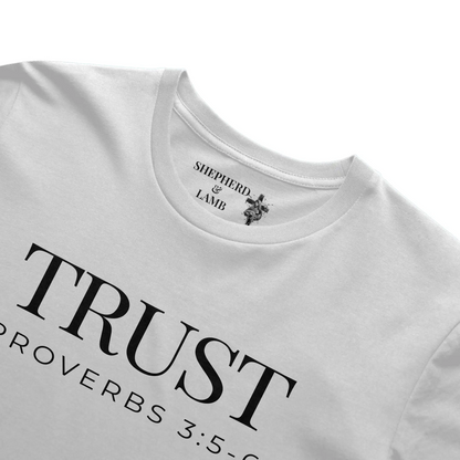 TRUST Christian T-Shirt | Proverbs 3:5–6 Bible Verse Shirt
